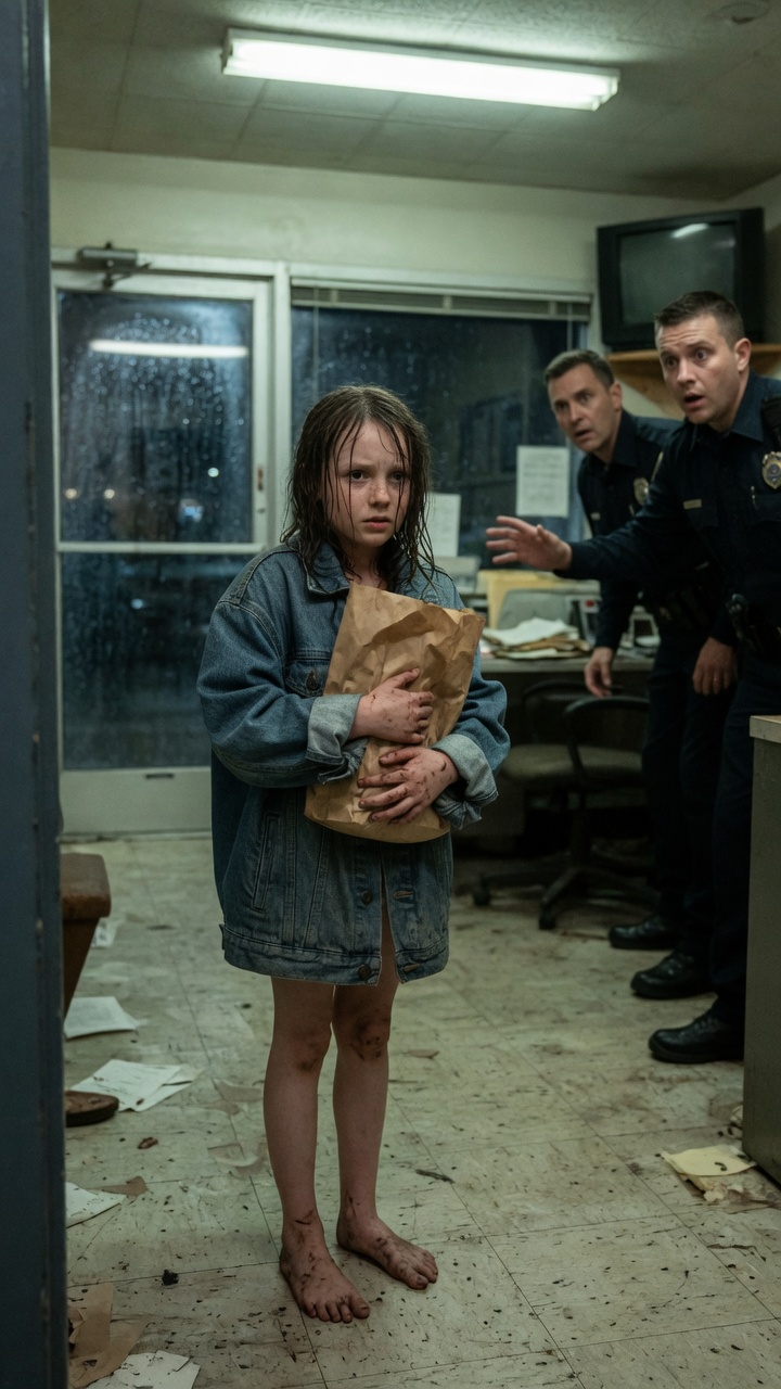 Barefoot Girl at the Police Station Stopped Everyone Cold