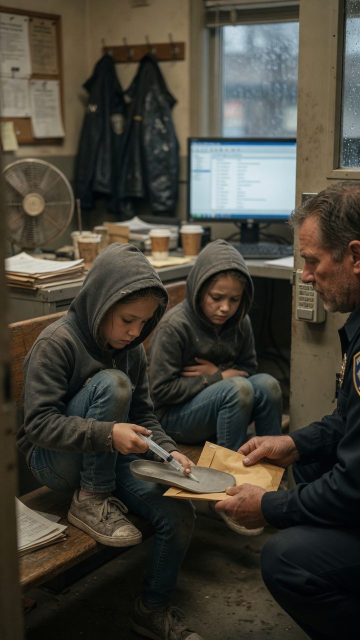 Hidden syringe child brings medicine tube to responders Hidden syringe child reveals dangerous secret at station